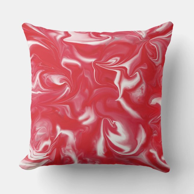 Almohada abstracta Red Passion (Anverso)