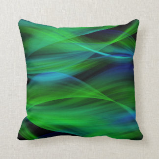Almohada abstracta verde