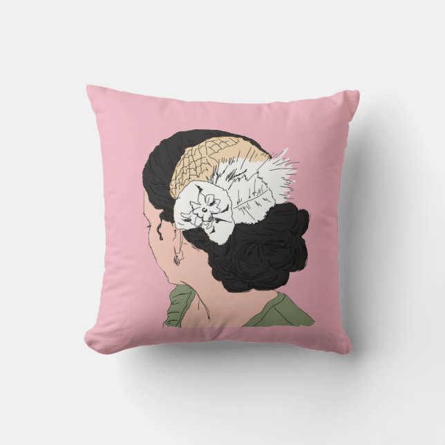 Almohada accesoria del Ilustracion de moda (Anverso)