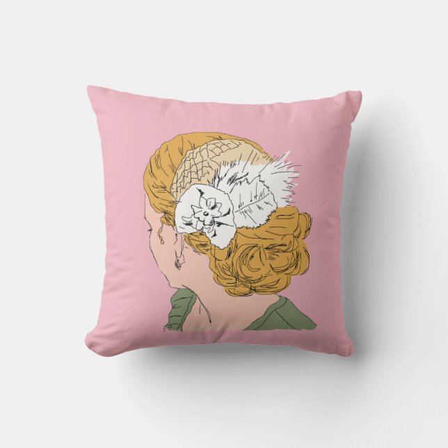 Almohada accesoria del Ilustracion de moda (Anverso)