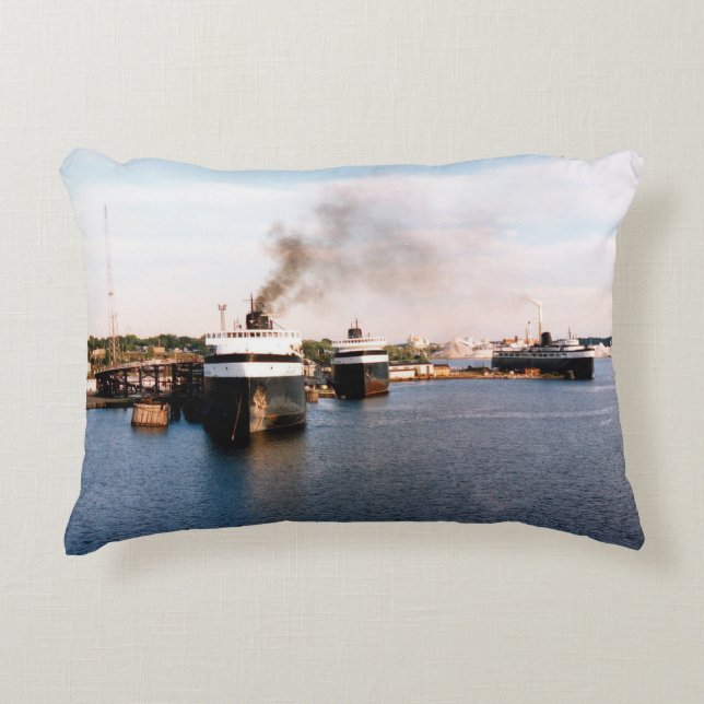 almohada acento de los ferries de Ludington (Anverso)
