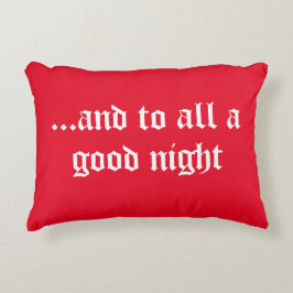 almohada acento Navidad rojo bonito