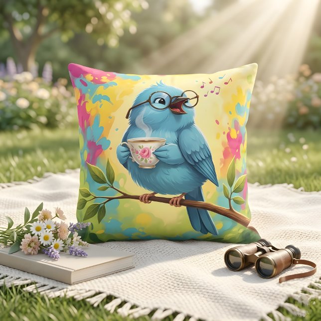 Almohada acogedora Blue Bird (Subido por el creador)