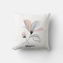  Almohada acolchada floral personalizable de acuar