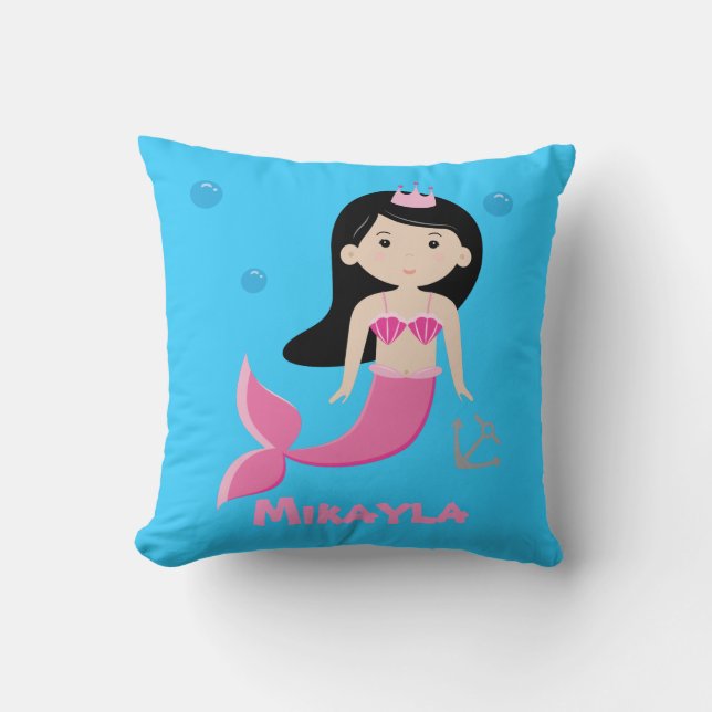 Almohada adaptable linda de la sirena - debajo del (Anverso)