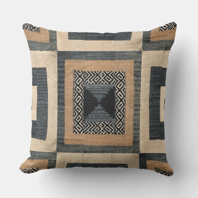 Almohada africana antigua IV del cuadrado de la (Anverso)