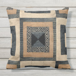 Almohada africana antigua IV del cuadrado de la