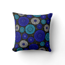 Almohada africana azul explosión solar