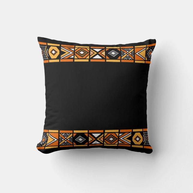 Almohada africana nativa negra del arte (Anverso)