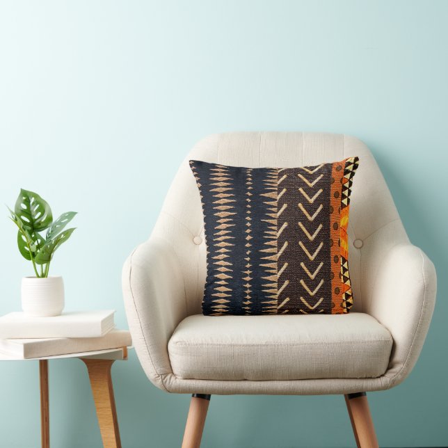 Almohada Afrocentríca • Geométrica de Herencia (Silla)