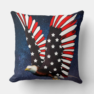 Almohada Águila Patriótica – Espíritu Americano Au