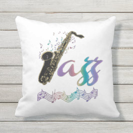 Almohada al aire libre de la música del saxofón