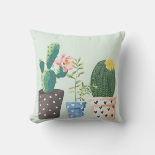 Almohada al aire libre del cactus Potted