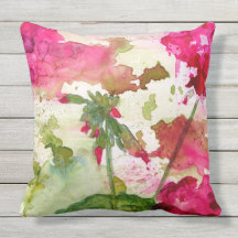 almohada al aire libre floral
