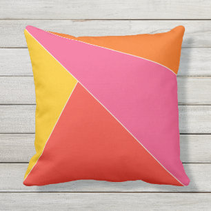 Almohada al aire libre geométrica del verano