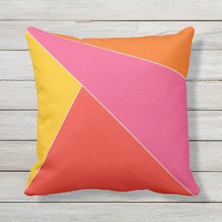Almohada al aire libre geométrica del verano