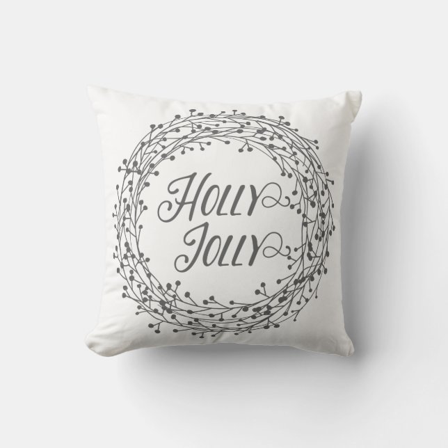 Almohada alegre del acebo (Anverso)