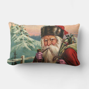 Almohada alpina Santa Lumbar con mensaje