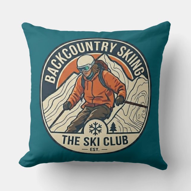 Almohada Alpine Ski Trail Blazer (Anverso)