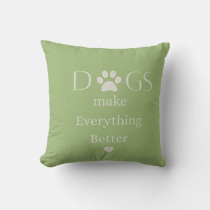 Almohada Amante de Perros Acogedores para la Sala 