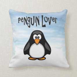 Almohada Amante de Pingüinos