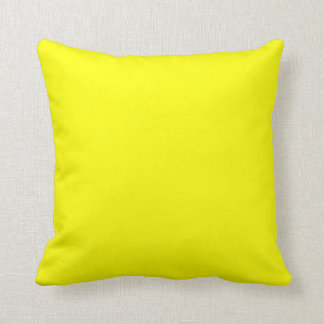 almohada amarilla brillante sólida