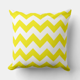 Almohada Amarilla con Rayas en Zig Zag