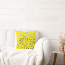 Almohada Amarilla de Dahlia