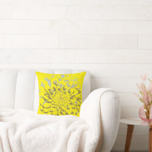 Almohada Amarilla de Dahlia