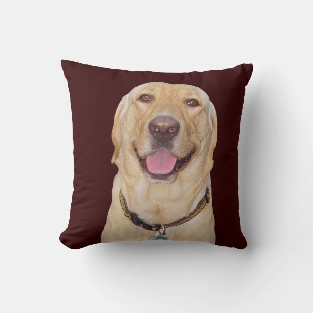 Almohada amarilla de MoJo del americano del (Anverso)