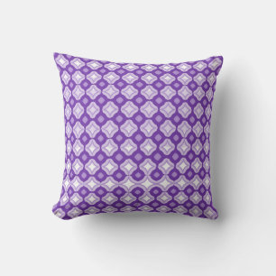 Almohada Amarilla de Terciopelo Púrpura Amatista