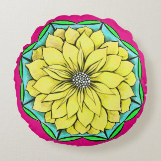 Almohada AMARILLA del POINSETTIA