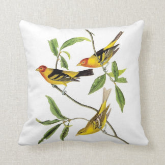 Almohada amarilla del Tanager de John James