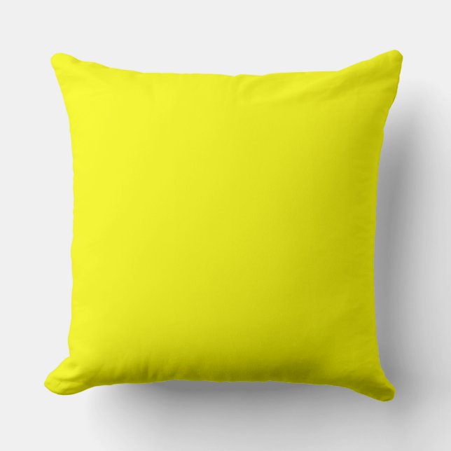 Almohada Amarilla Limón 20" x 20" (Anverso)