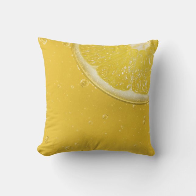 Almohada amarilla limón para piscina al aire libre (Anverso)