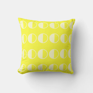 almohada amarilla sólida