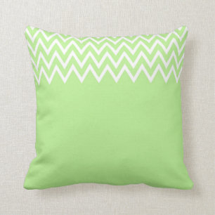 Almohada amarilla y verde del zigzag