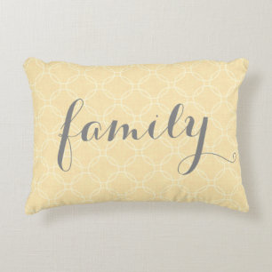 Almohada amarillo claro del acento del golpeteo