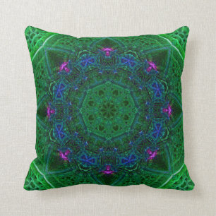 Almohada Amethyst esmeralda de la bóveda del