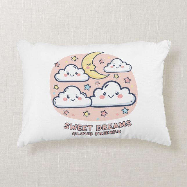 Almohada Amigos de la Nube de Dulces Sueños (Anverso)