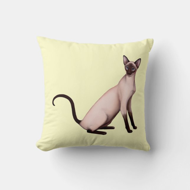 Almohada amistosa de MoJo del americano del gato (Anverso)