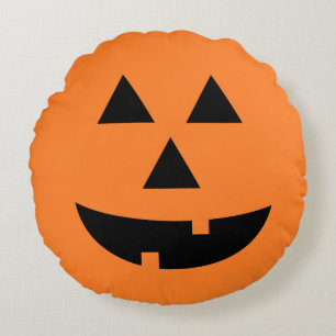 Almohada anaranjada de Halloween de la calabaza de