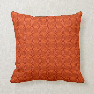 Almohada anaranjada de la impresión