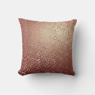 Almohada animal atractiva de la piel del leopardo