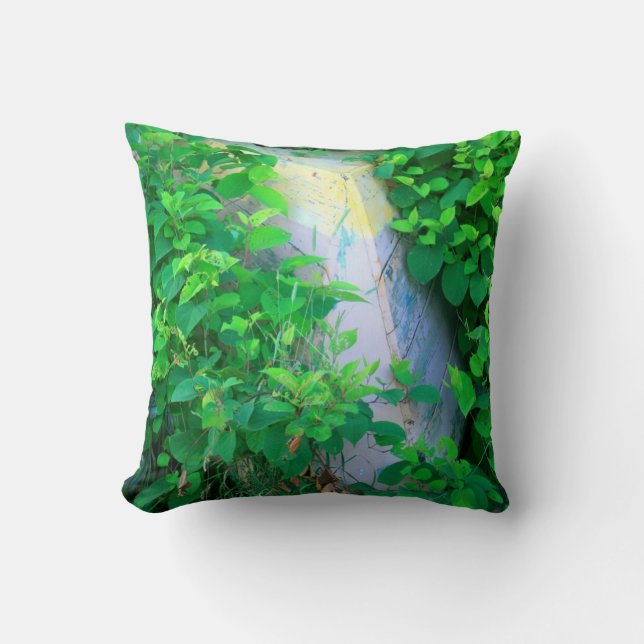 almohada antigua de doria de madera (Anverso)