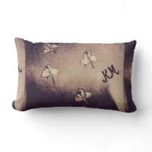 almohada antigua de rosa