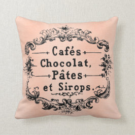 Almohada antigua francesa bonita del arte de París