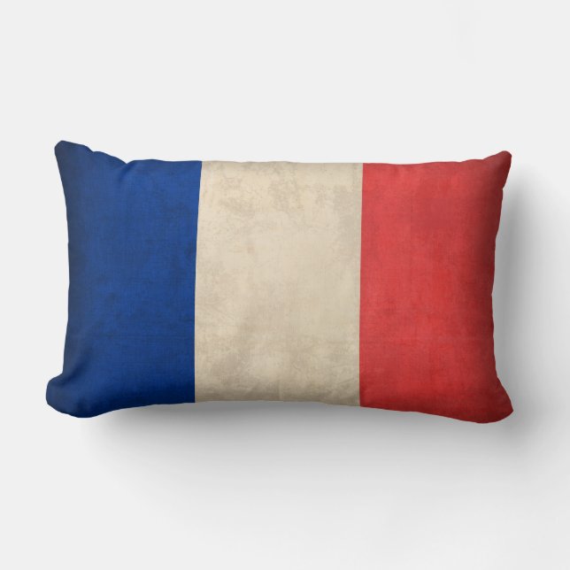 Almohada apenada bandera de Francia - francés (Anverso)