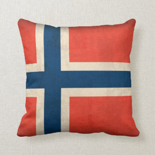 Almohada apenada bandera de Noruega