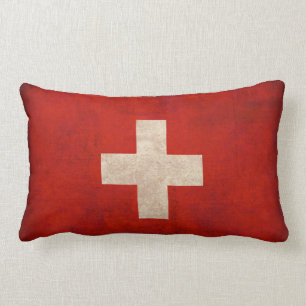 Almohada apenada bandera de Suiza